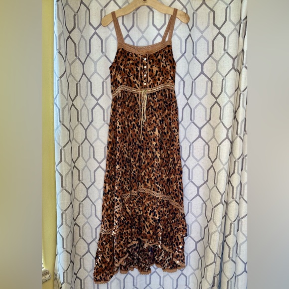 NWT Spell & the Gypsy Collective Tan Saphari Unicorn Tears Sundress - Picture 7 of 17